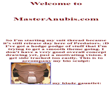 Tablet Screenshot of masteranubis.com